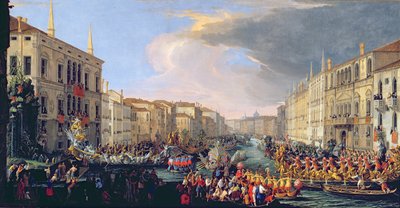 Regata in Onore di Federico VI di Danimarca (1671-1730) 1709 da Luca Carlevaris