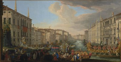 Regata sul Canal Grande in onore di Federico IV, re di Danimarca da Luca Carlevaris