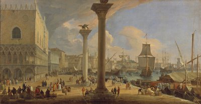 Il Molo con il Palazzo Ducale, c. 1710 da Luca Carlevaris