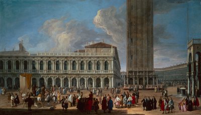 La Piazzetta e Piazza San Marco, Venezia da Luca Carlevaris
