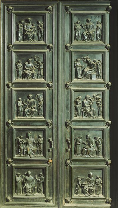 Porta della sacrestia delle messe, Chiesa di Santa Maria del Fiore (Patrimonio Mondiale UNESCO) da Luca Della Robbia