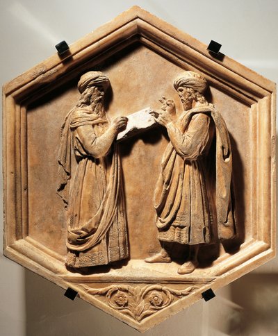 Pitagora ed Euclide da Luca Della Robbia