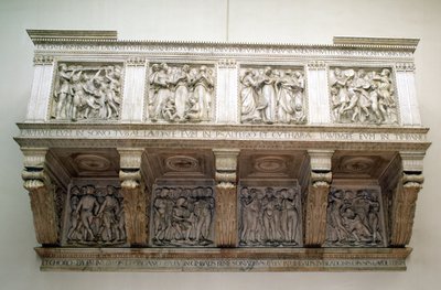 Cantoria ricostruita, c.1432-8 da Luca Della Robbia