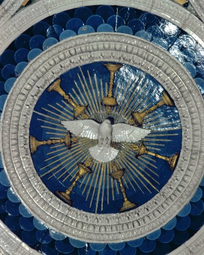 Lo Spirito Santo, tondo dalla tomba del Cardinale del Portogallo, 1460 da Luca Della Robbia