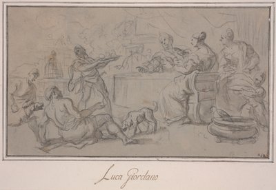 Banchetto dei ricchi da Luca Giordano