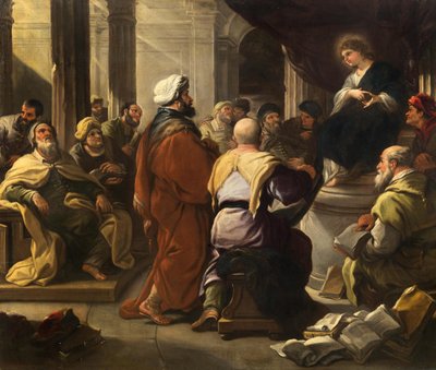Cristo tra i Dottori, ca 1665 da Luca Giordano