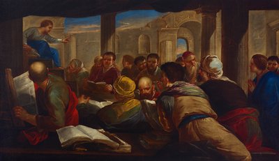 Cristo che disputa con i dottori da Luca Giordano