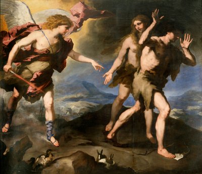 Espulsione dal Paradiso, seconda metà del XVII secolo da Luca Giordano