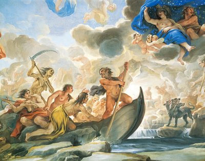 Figura di Caronte (dettaglio) da Luca Giordano