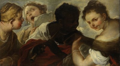 Quattro donne che fanno musica da Luca Giordano