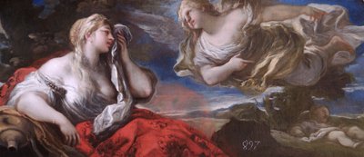 Agar e Ismaele nel deserto c.1696 da Luca Giordano