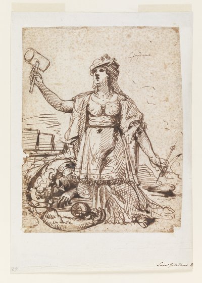 Jael e Sisera da Luca Giordano