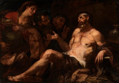 Giobbe e i suoi consolatori da Luca Giordano