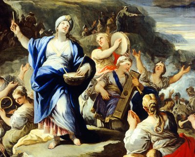 Scena di ballo e canto, da Song of Miriam da Luca Giordano