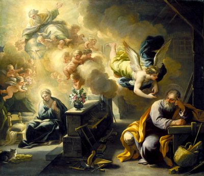 Il sogno di San Giuseppe, c.1700 da Luca Giordano