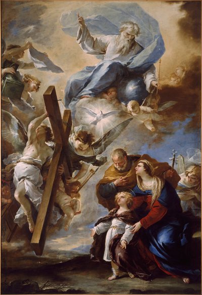 La Sacra Famiglia con i simboli della Passione, c. 1660 da Luca Giordano
