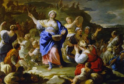 Il canto di Miriam la profetessa, 1687 da Luca Giordano