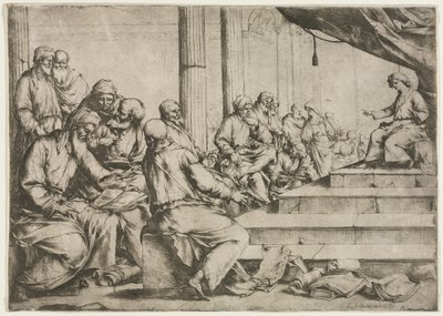 Il giovane Cristo che insegna nel tempio, c. 1653 da Luca Giordano