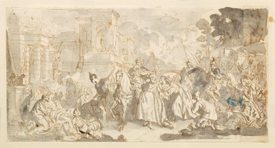 Tentazione di Mordechai () da Luca Giordano