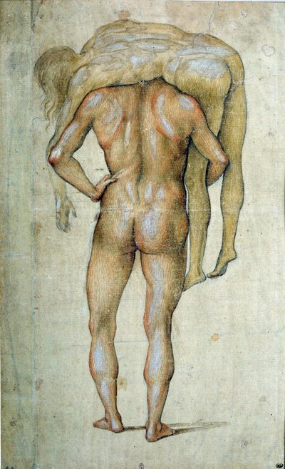 Un uomo che indossa un corpo da Luca Signorelli