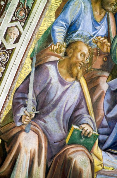 Apostoli, (dettaglio) di San Paolo da Luca Signorelli