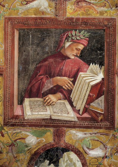 Dante Alighieri nella Cappella di San Brizio, Duomo di Orvieto da Luca Signorelli