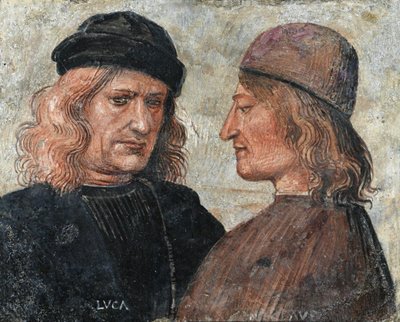 Autoritratto con Niccolò di Angelo Franchi da Luca Signorelli
