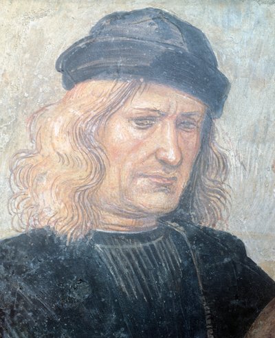 Autoritratto, affresco da Luca Signorelli