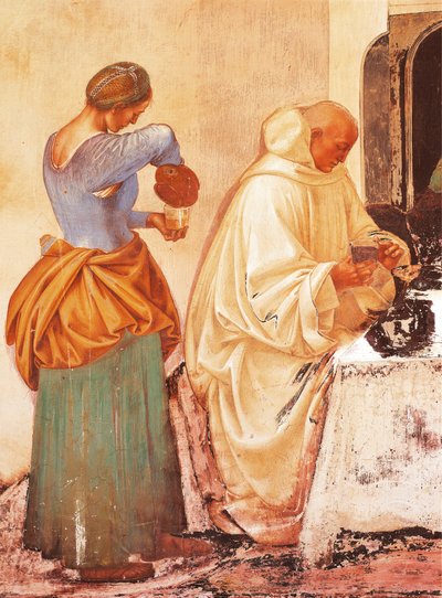 Storie di San Benedetto, affresco, Chiostro di San Benedetto, Abbazia di Monte Oliveto Maggiore da Luca Signorelli