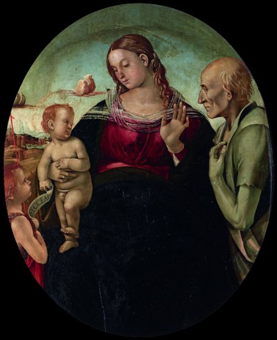 La Madonna e il Bambino con San Giovanni e San Girolamo, 1491 da Luca Signorelli