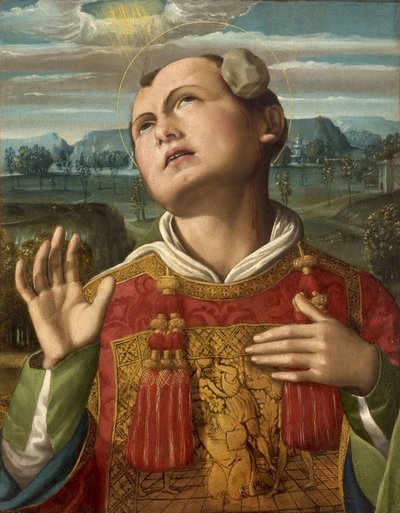La Lapidazione di Santo Stefano da Luca Signorelli