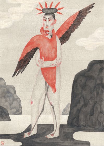 Figurina "Flamingo Dream" da Luca di Napoli