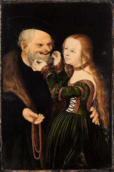 La coppia disuguale (Vecchio innamorato) da Lucas Cranach the Elder