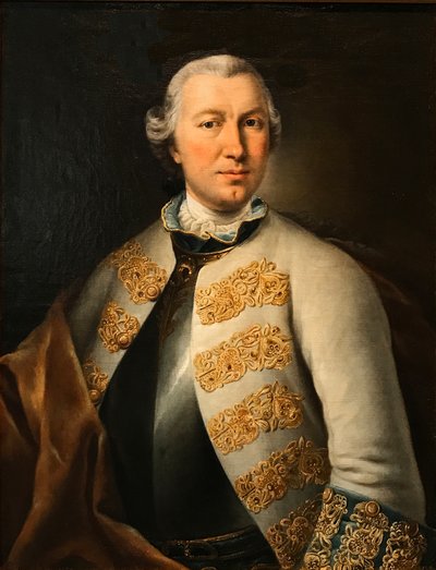 Ritratto del conte Karl von Sievers da Lucas Conrad Pfandzelt