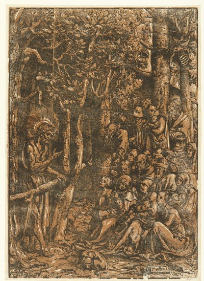 Giovanni Battista predica alla gente da Lucas Cranach