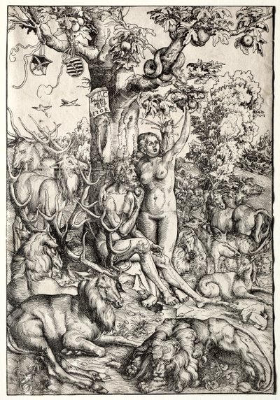 Adamo ed Eva in Paradiso da Lucas Cranach