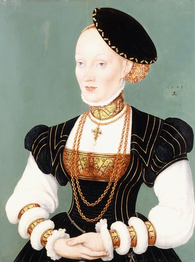 Ritratto di Anna di Danimarca da Lucas Cranach