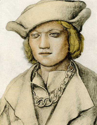 Ritratto di un giovane con cappello da Lucas Cranach the Elder
