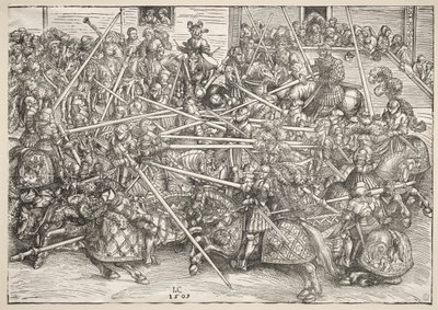 Il torneo con le lance da Lucas Cranach