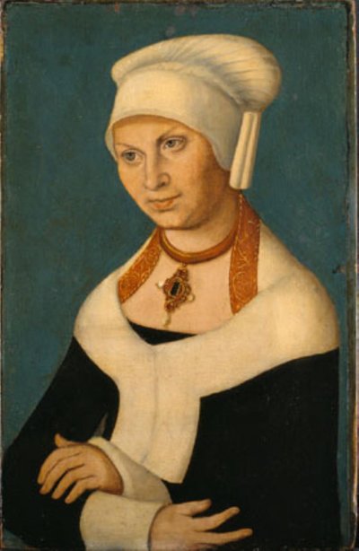 Ritratto della duchessa Barbara di Sassonia, 1478-1534 (moglie di Giorgio il Barbuto) da Lucas Cranach d.Æ.