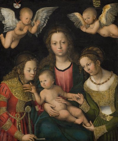 Vergine e Bambino con le sante Caterina e Barbara da Lucas Cranach d.Æ.