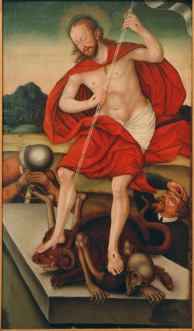 Cristo come vincitore sulla morte e il diavolo da Lucas Cranach der Jüngere