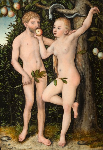 Adamo ed Eva da Lucas Cranach the Elder