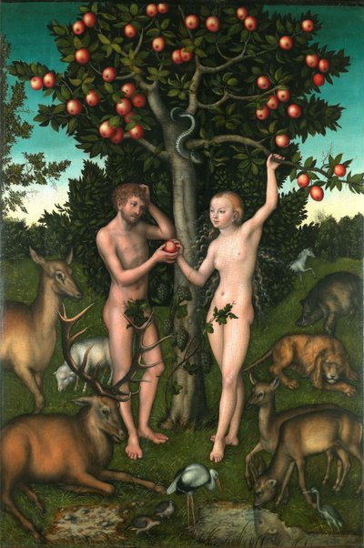 Adamo ed Eva da Lucas Cranach the Elder