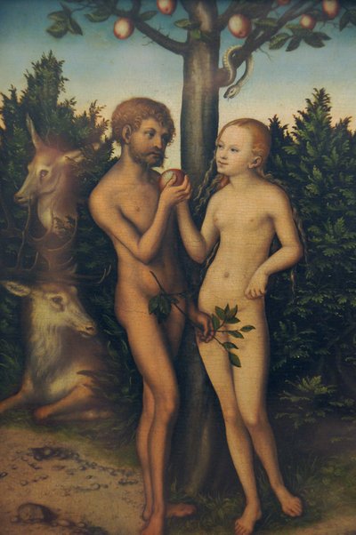 Adamo ed Eva da Lucas Cranach the Elder
