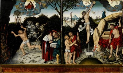 Allegoria della legge e della grazia, dopo il 1529 da Lucas Cranach the Elder