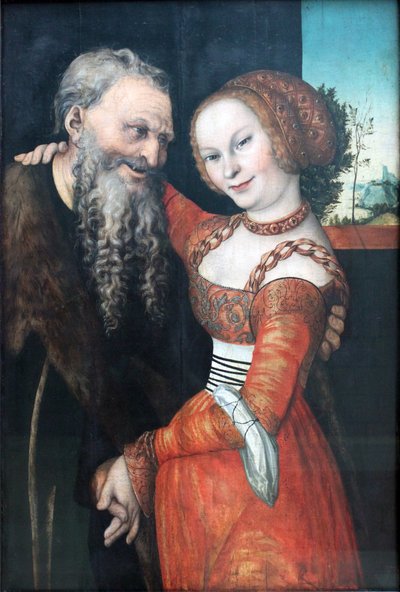 Una coppia mal assortita da Lucas Cranach the Elder