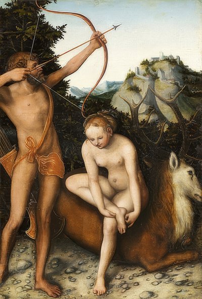 Apollo e Diana. Circa 1530 da Lucas Cranach the Elder