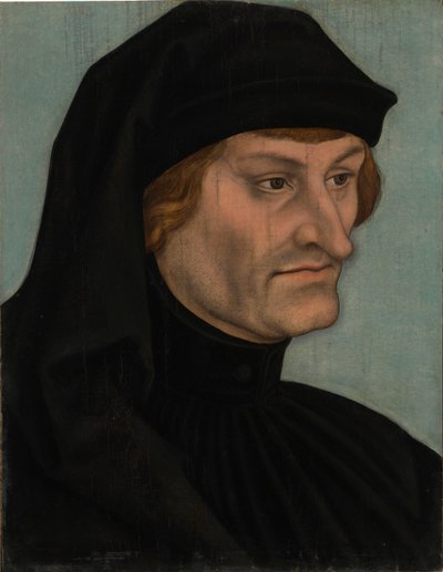 Ritratto di Rudolph Agricola - Ritratto di Geiler von Keisersberg da Lucas Cranach the Elder