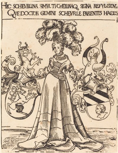 Ex libris di Scheurl e Tucher da Lucas Cranach the Elder